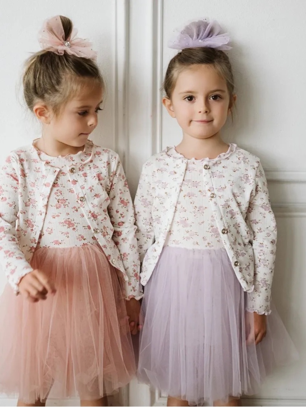 Petite Hailey Dusty Rose Tutu Dress - Luxe Designer Girls Dress